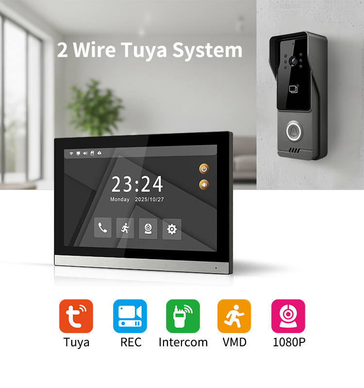 2 Wire Video Intercom System 1 - Smart Doorbell Wired 评论和价格