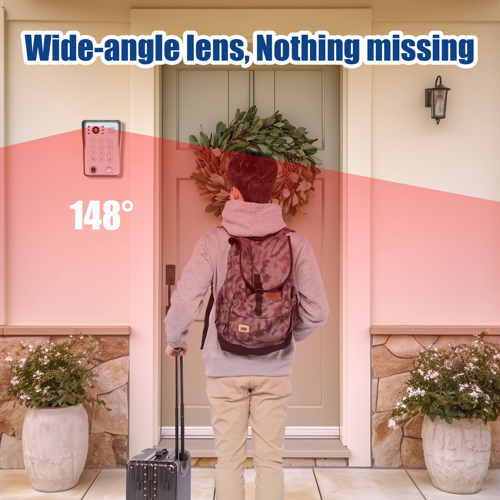 ANJIELO Fingerprint IC Card Pa - Smart Doorbell Wired 评论和价格