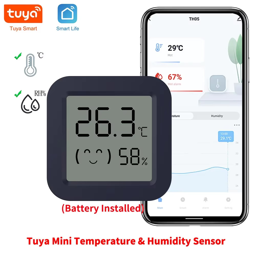 Mini Smart Thermometer Hygrome - Temperature Humidity Sensor 评论和价格