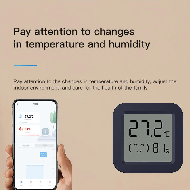 Mini Smart Thermometer Hygrome - Temperature Humidity Sensor 评论和价格